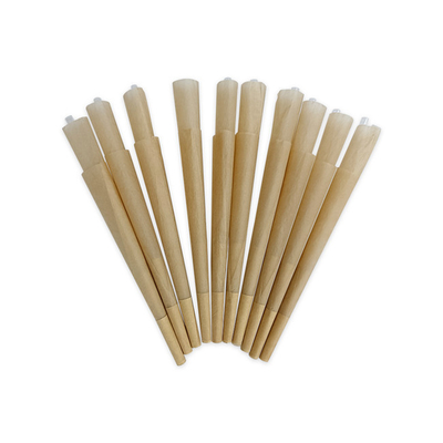 Kahverengi Pirinç Kağıdı Ön Rulo Koni Yavaş Yanan 84mm 98mm ROHS Onaylandı
